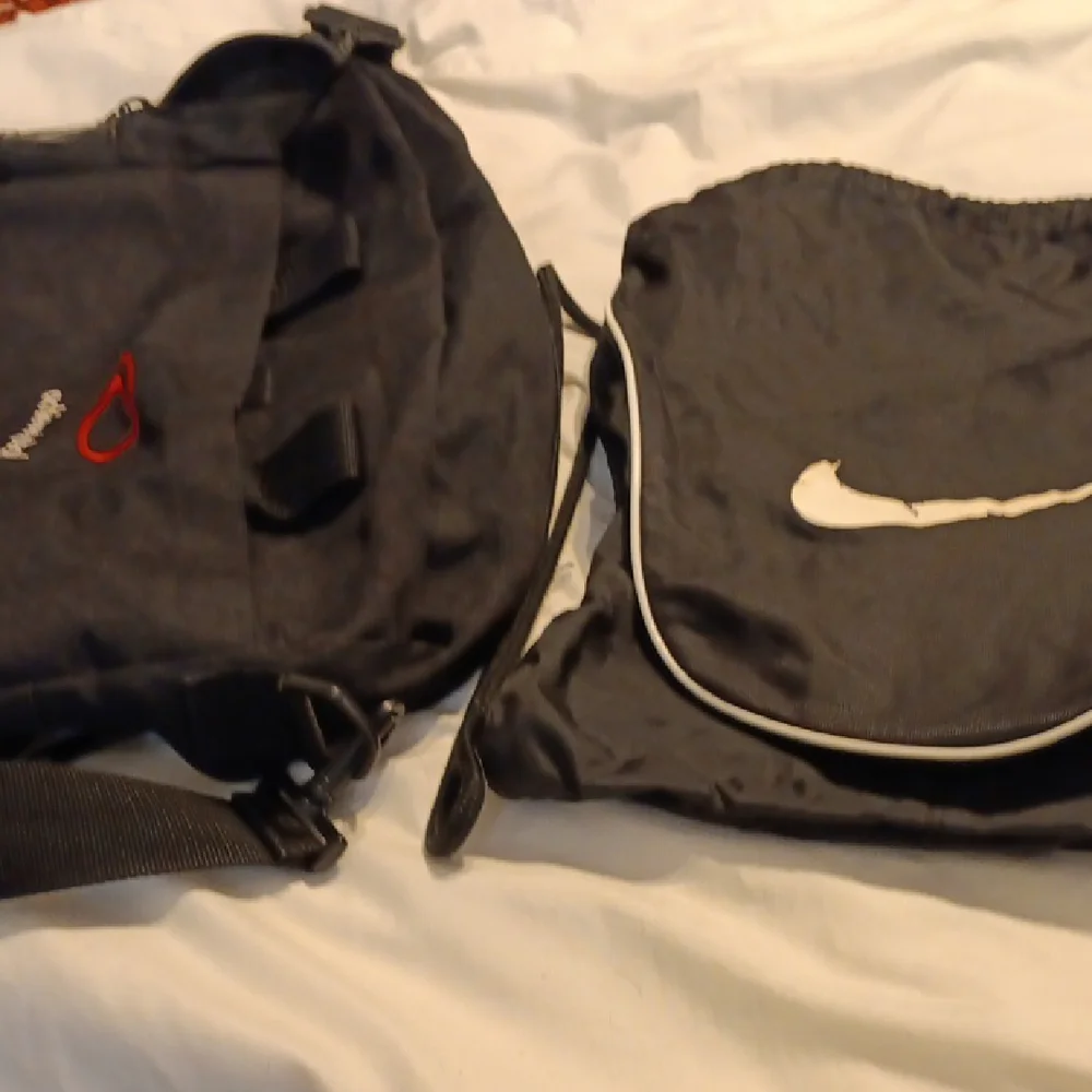 Nike Black and White Messenger Bag